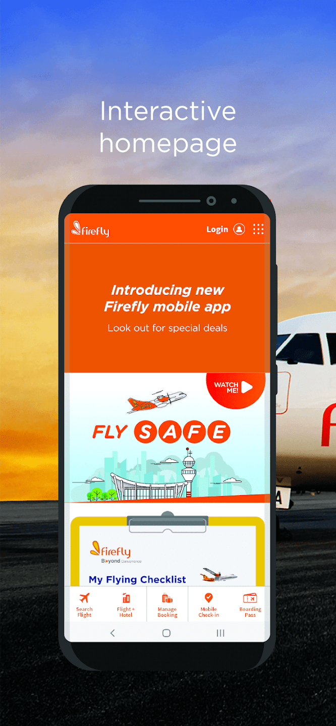 Firefly app — flight search