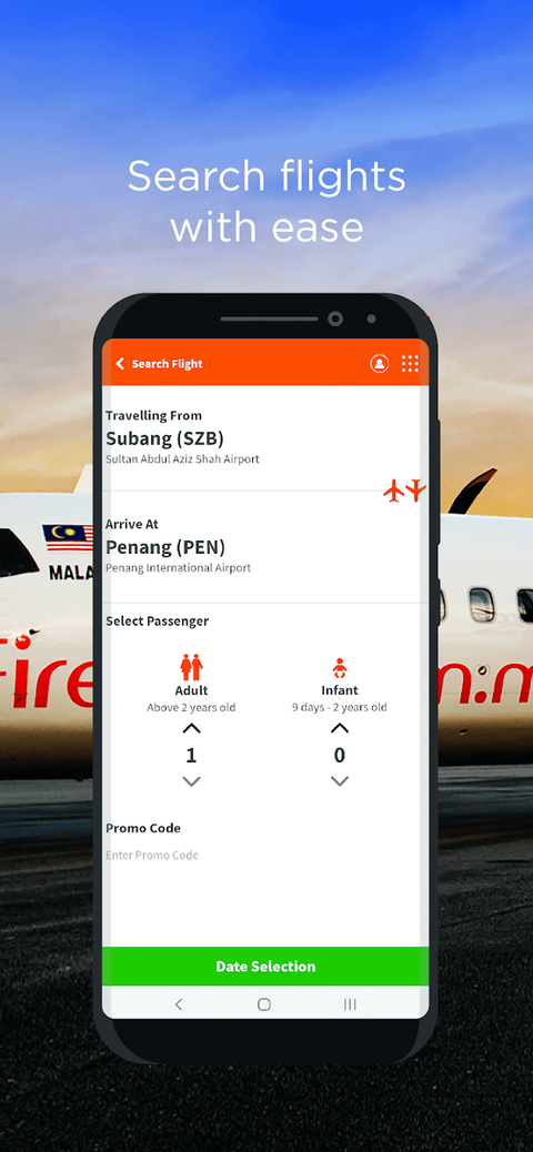 Firefly app — flight results